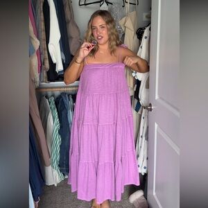 American Eagle Outfitters Strapless Lavender Dress